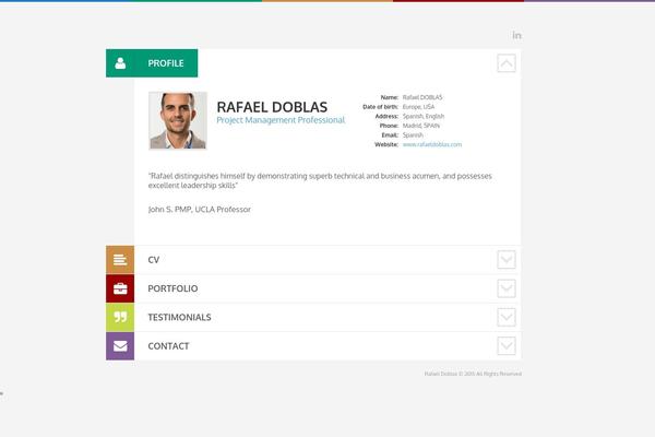 Cv theme site design template sample