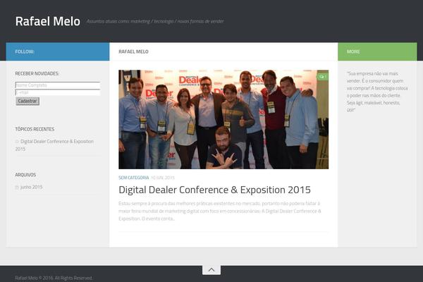 Hueman theme site design template sample