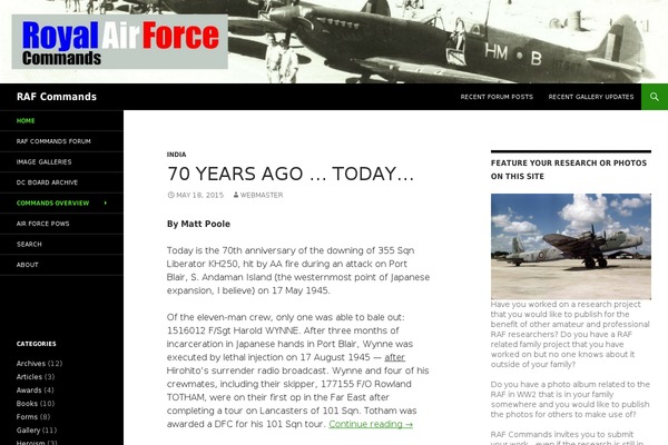 rafcommands.com site used NewsCard