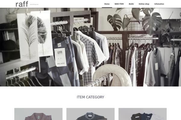 raff-shop.com site used White-room