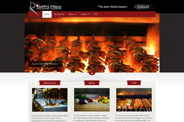 The Restaurant theme site design template sample