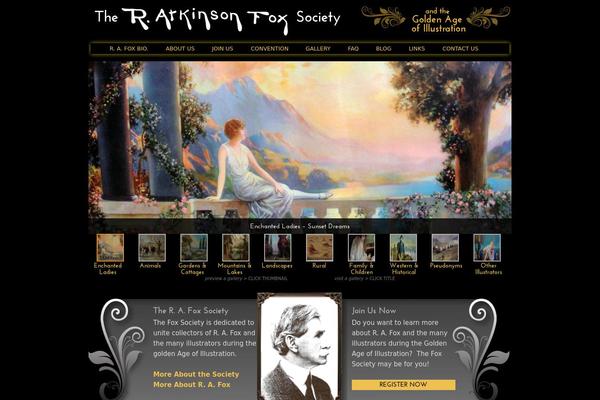 The Fox theme site design template sample