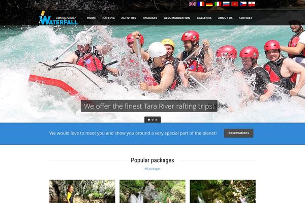 Tour Package theme site design template sample