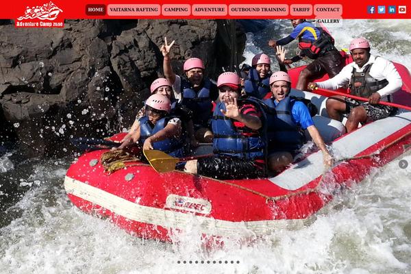 Adventure theme site design template sample