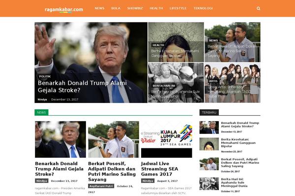 MH Magazine lite theme site design template sample