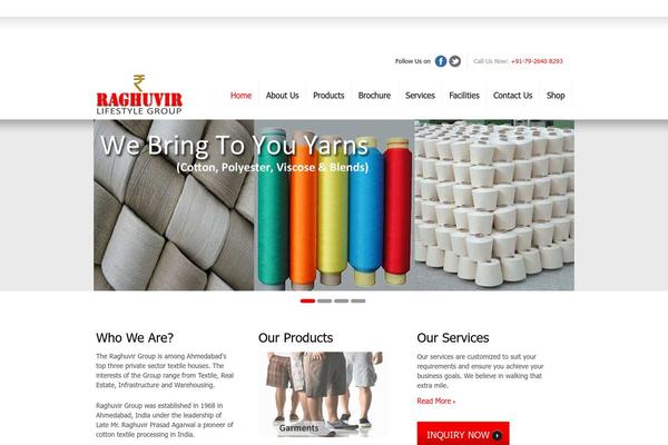Lifestyle theme site design template sample