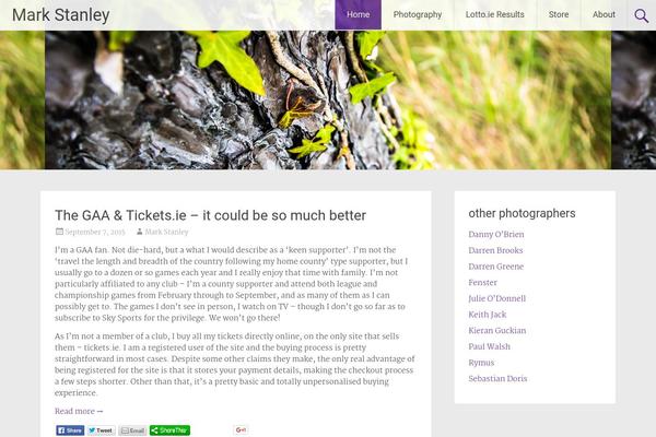 Radiate theme site design template sample