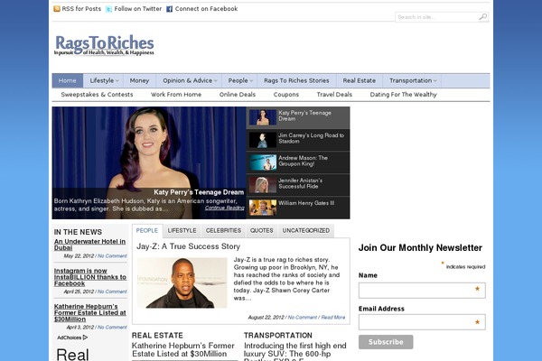 NewsPro theme site design template sample