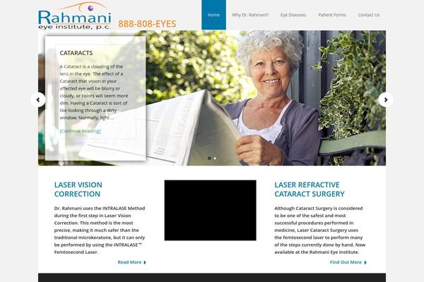 rahmani.com site used Glacial-theme