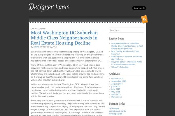Snowblind theme site design template sample