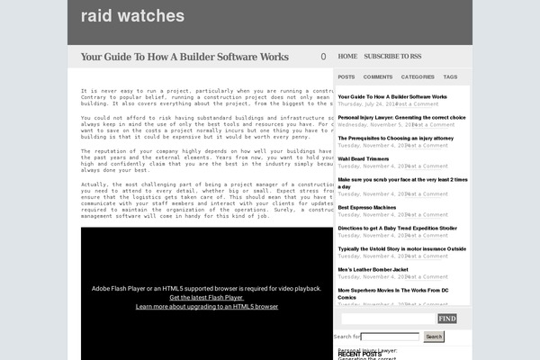 greyville theme site design template sample