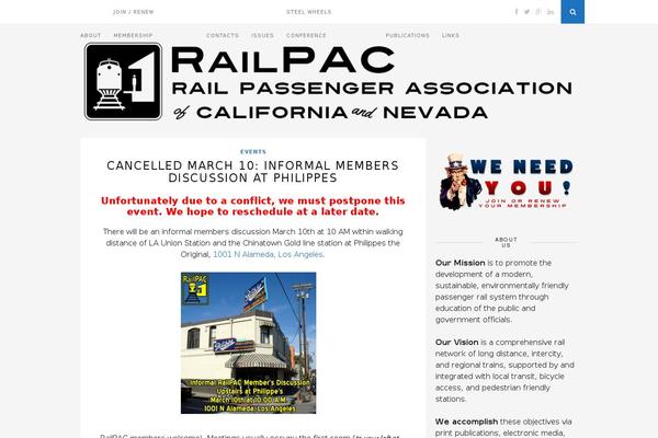 railpac.org site used Florence
