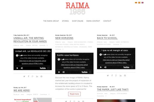 Arcadia theme site design template sample