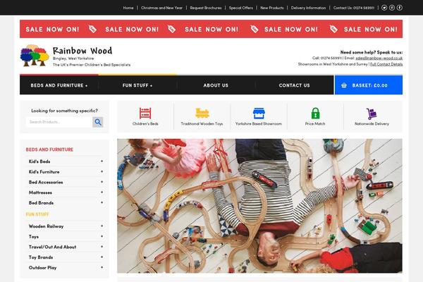 Rainbow theme site design template sample