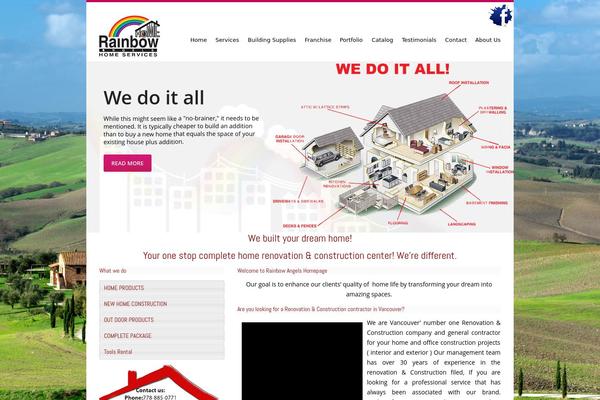 Extensio theme site design template sample