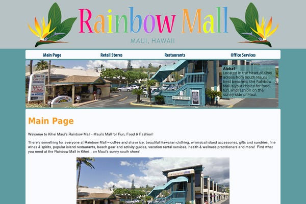 Rainbow theme site design template sample