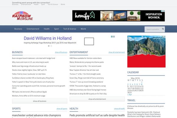 Gadgetine theme site design template sample
