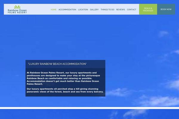 Rainbow theme site design template sample