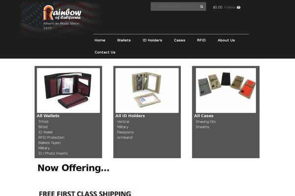 Rainbow theme site design template sample
