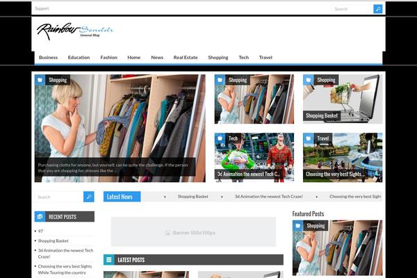 Spirit theme site design template sample