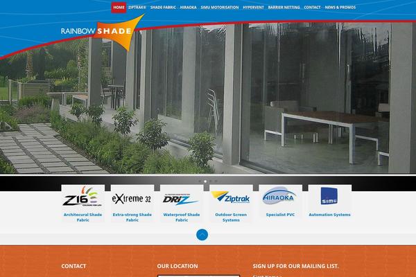Rainbow theme site design template sample