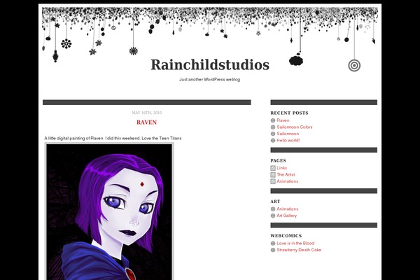 Daydreams theme site design template sample