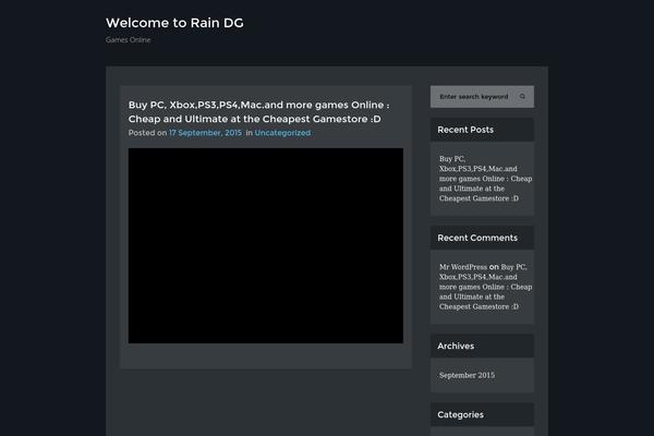 CyberGames theme site design template sample