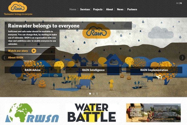 rainfoundation.org site used Rain