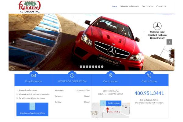 Auto Repair theme site design template sample
