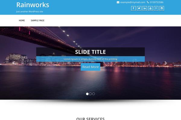 Enigma theme site design template sample