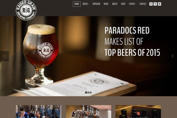 Growler theme site design template sample