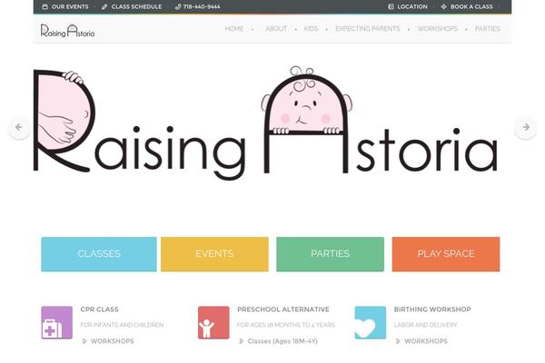 Babykids theme site design template sample