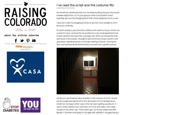 Colorado theme site design template sample