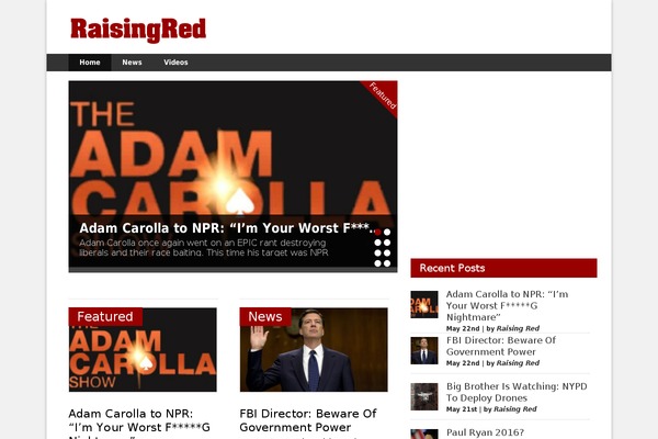 Gonzo theme site design template sample