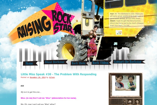 Rockstar theme site design template sample