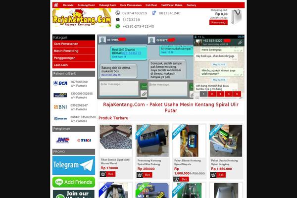 Minimarket theme site design template sample