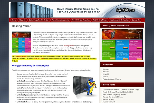 rajaklik.com site used Dividicustom-okejasaweb