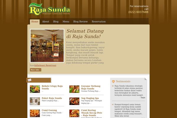 Gourmet theme site design template sample