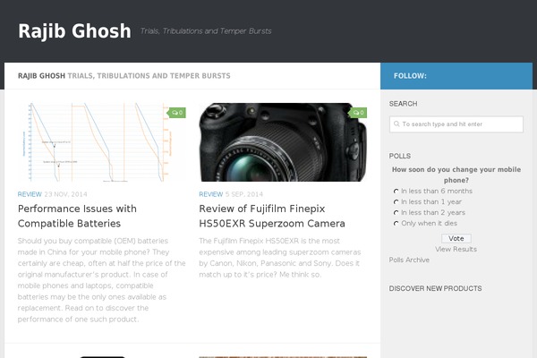 rajib.com site used Daisy-blog