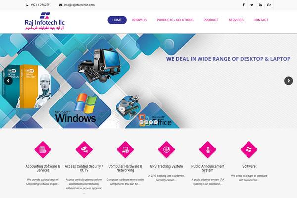 rajinfotechllc.com site used Skt-clean-pro