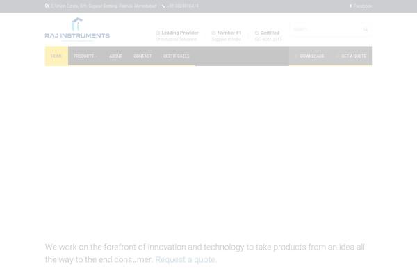 Factory theme site design template sample