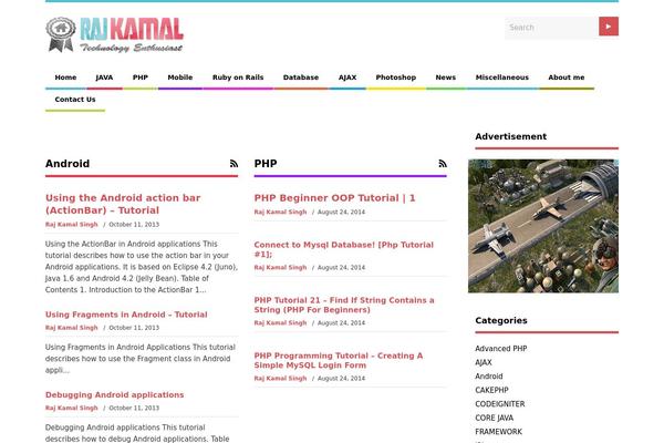 The Gossip theme site design template sample