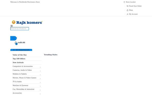 Electro theme site design template sample