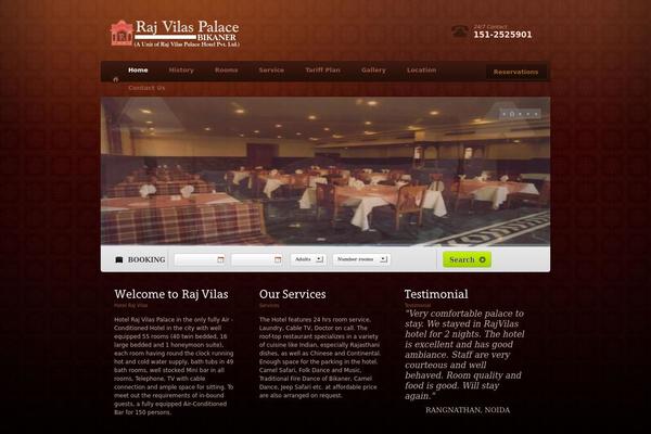 Hotellpress theme site design template sample