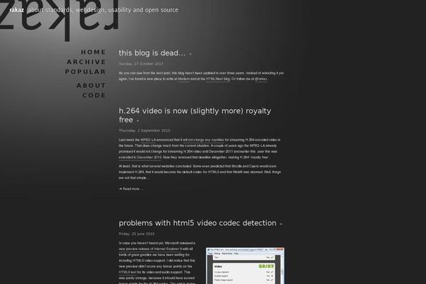 Site using Degradable HTML5 audio and video plugin