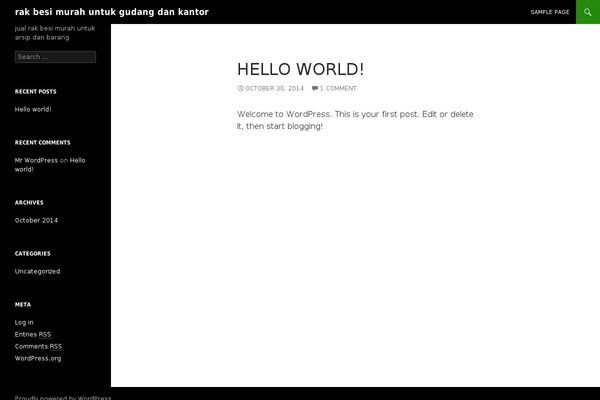 Twenty Twenty theme site design template sample