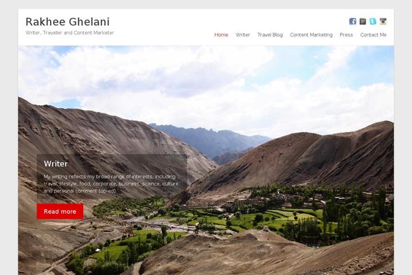Spacious theme site design template sample