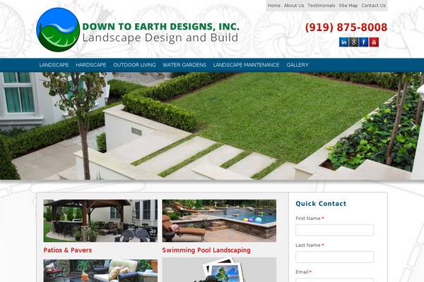 Site using Feature A Page Widget plugin