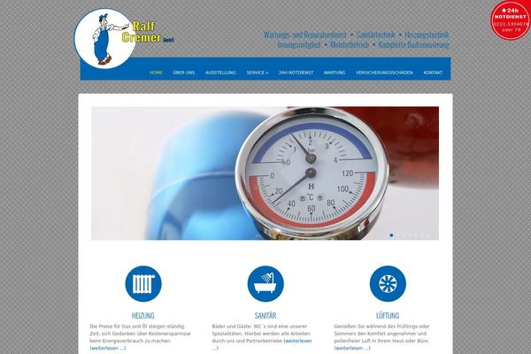Bizz theme site design template sample