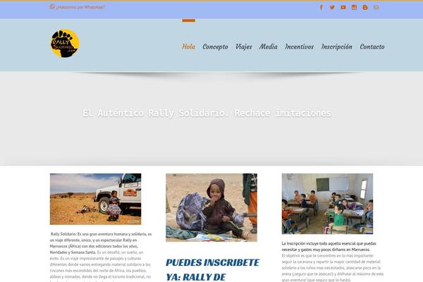 rallysolidario.com site used Avada-estropeado